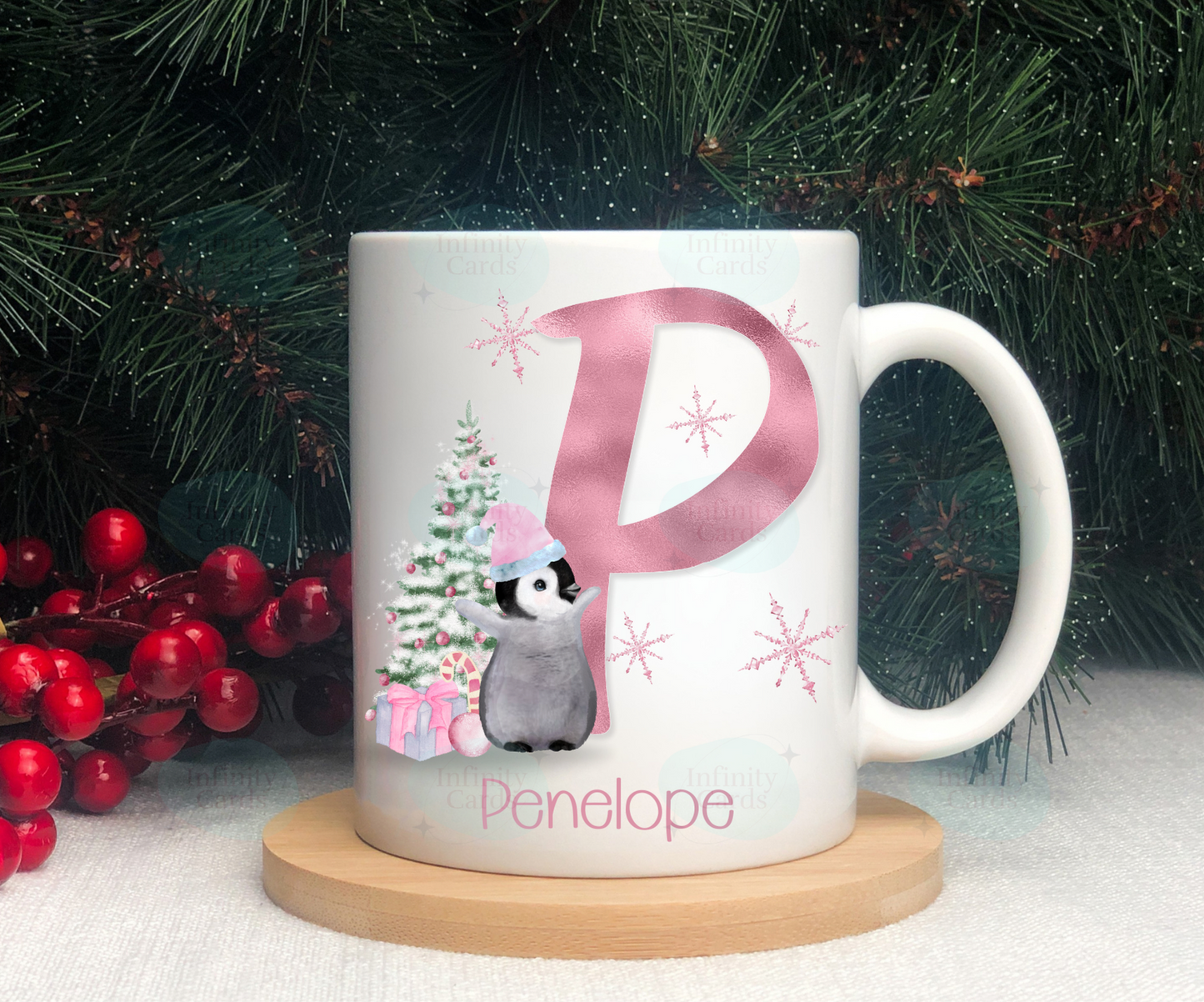 Personalised Penguin Mug