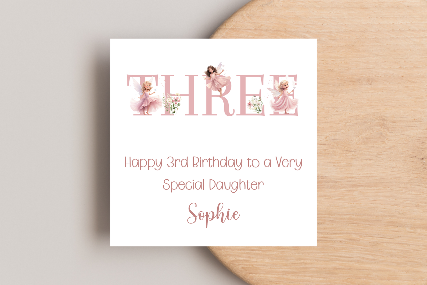 Personalised Fairy Birthday Card