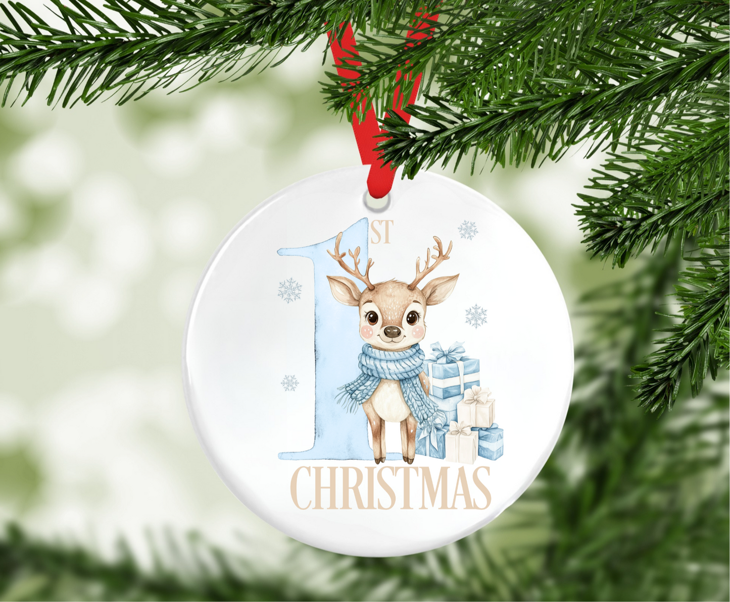 Reindeer 1st Christmas Tree Decoration