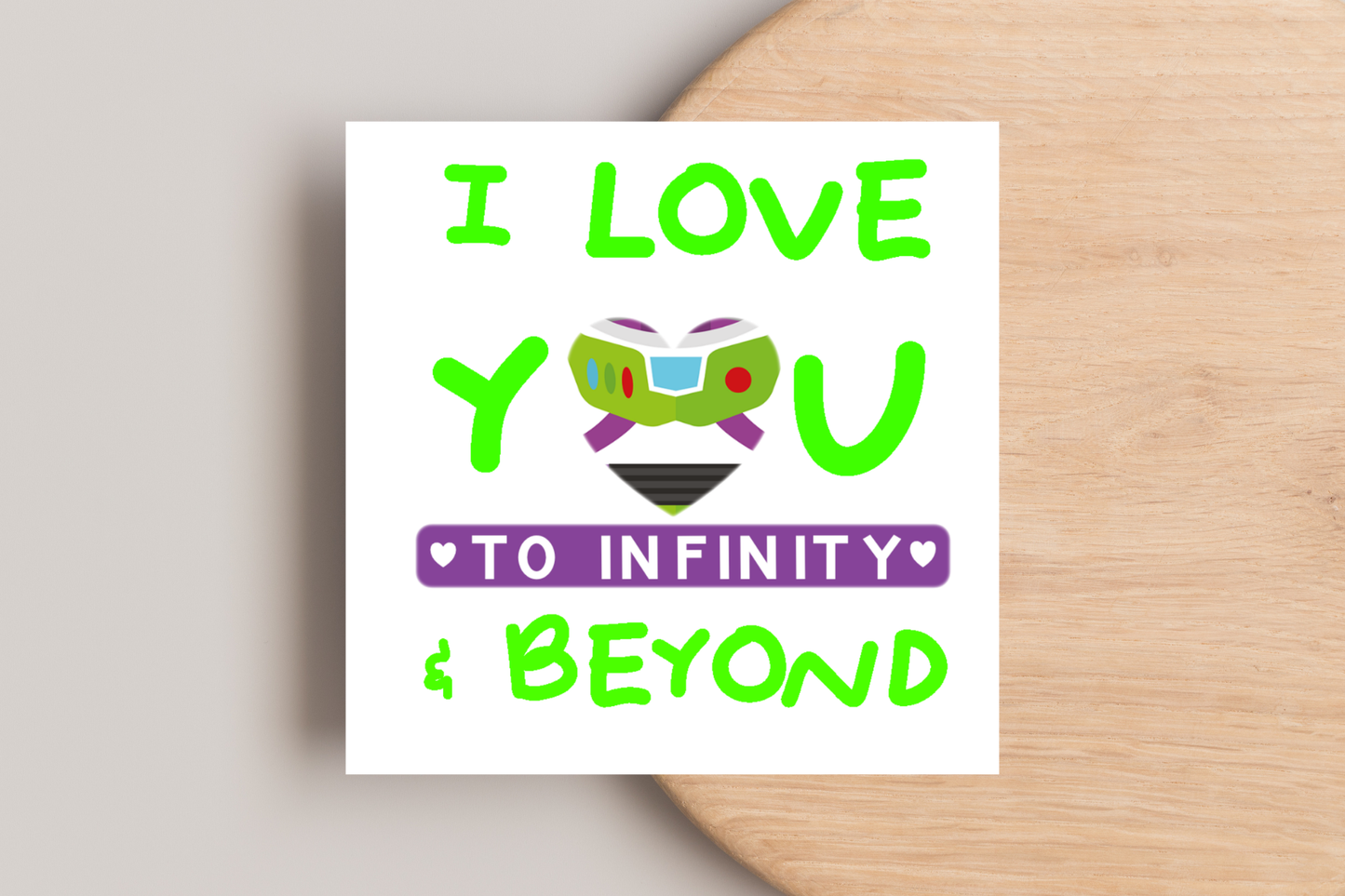 I Love You to Infinity and Beyond Card