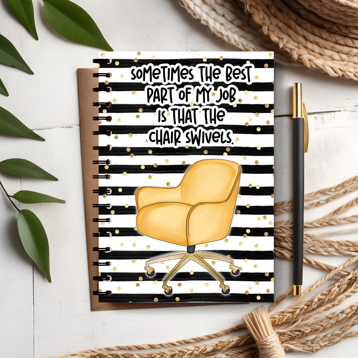 Humorous Office Worker Notebook