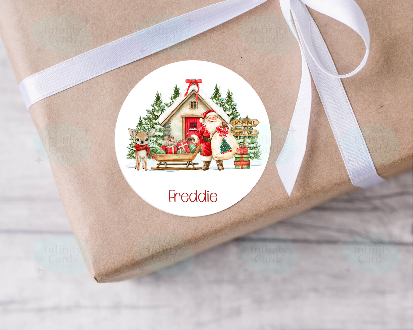 Personalised Santa Christmas Present Labels