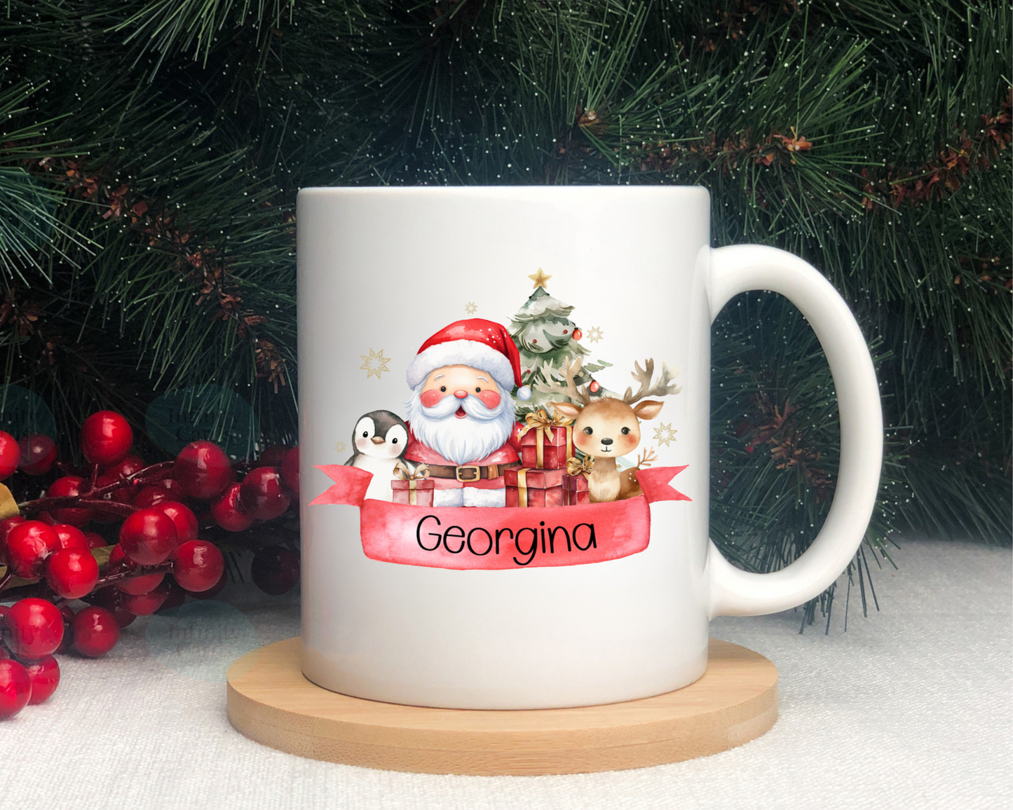 Personalised Santa Christmas Mug
