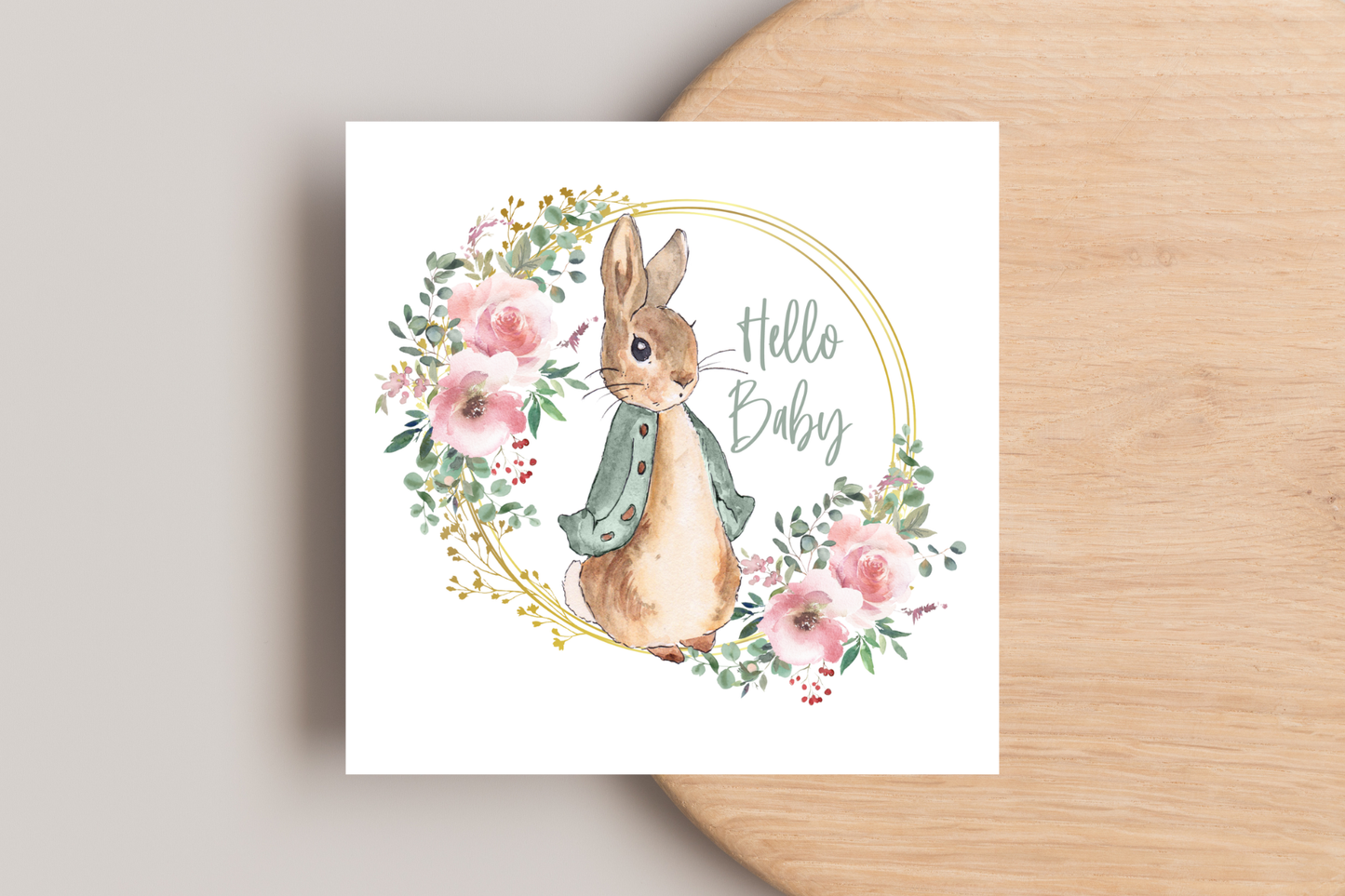 Peter Rabbit New Baby Card
