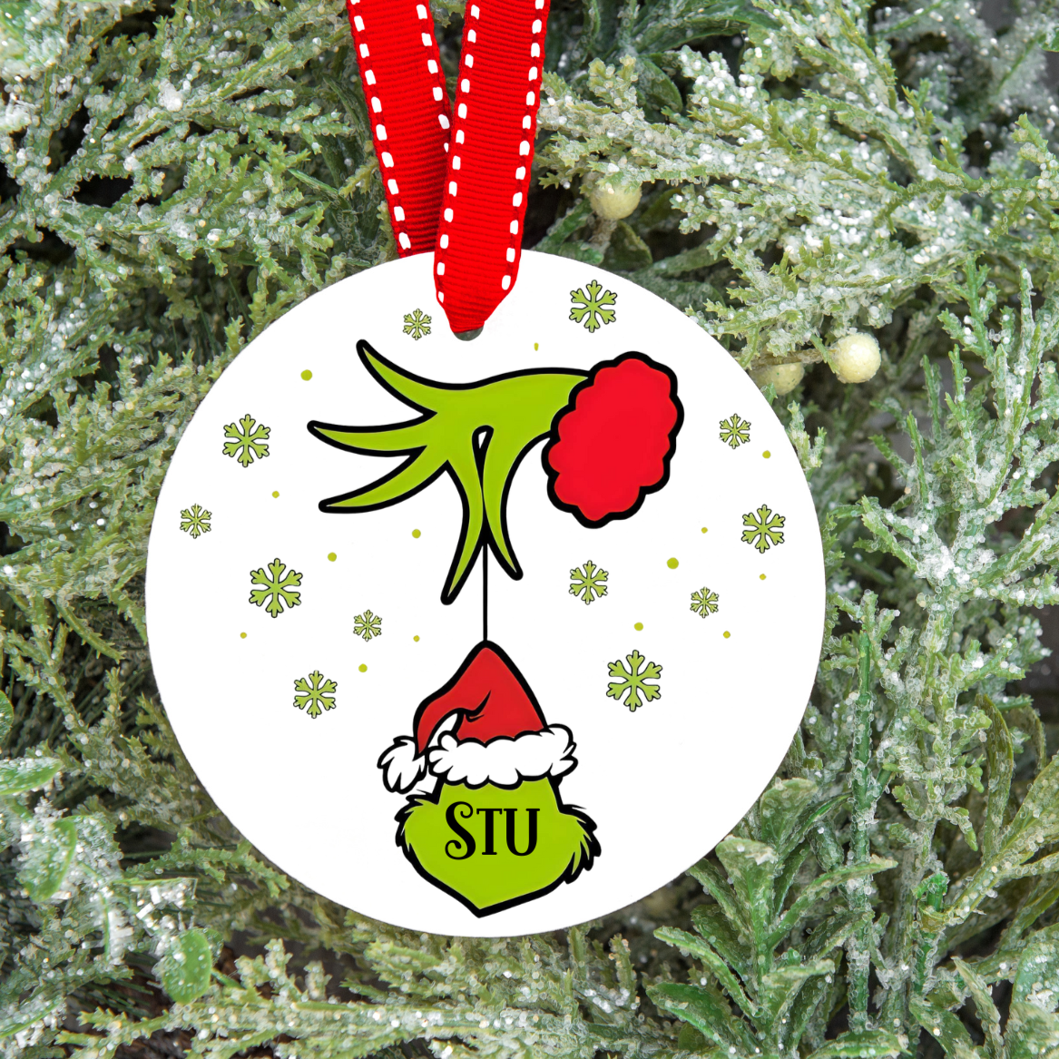PersonalisedThe Grinch Family Christmas Tree Decoration