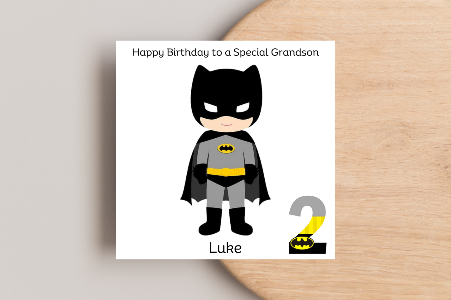Personalised Batman Birthday Card
