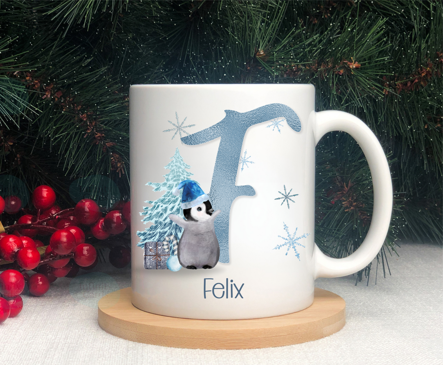 Personalised Penguin Mug