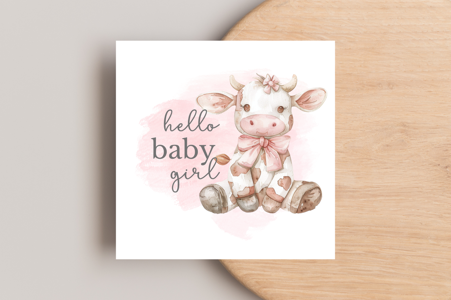 Hello Baby Girl Card