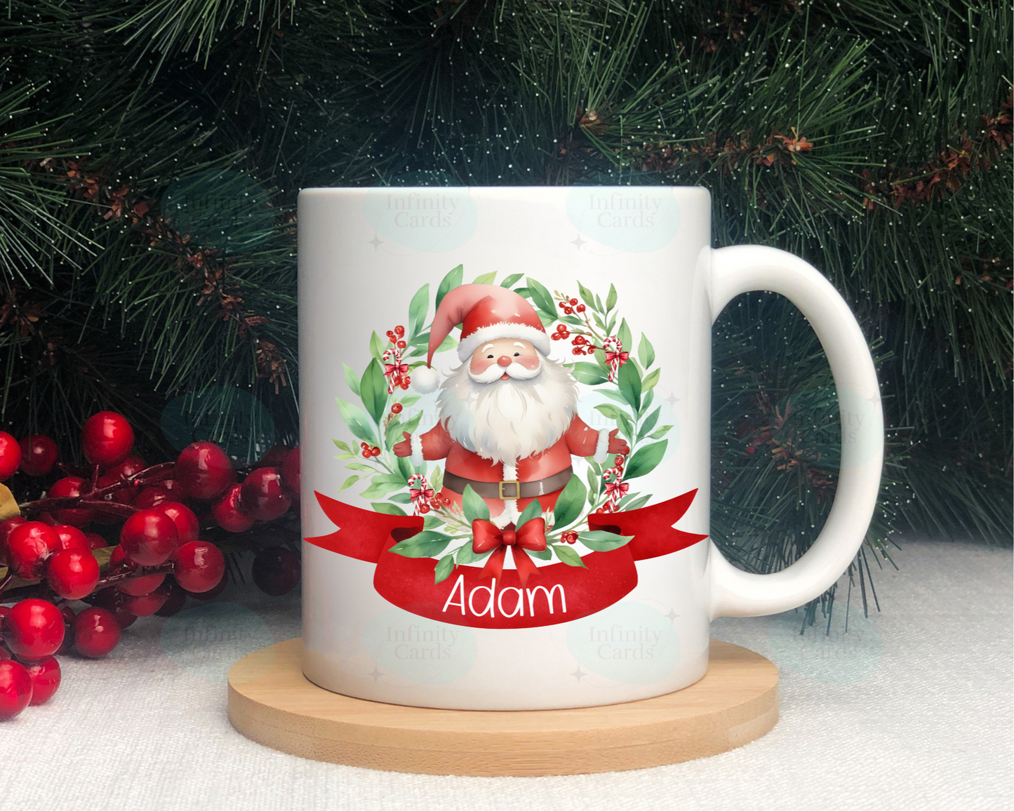 Personalised Santa Christmas Mug