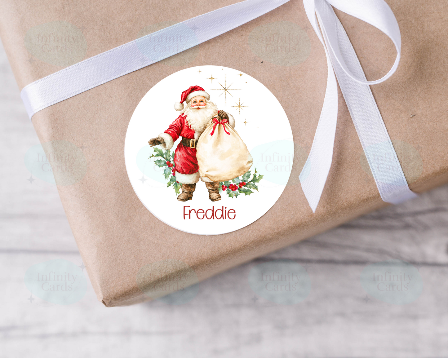 Personalised Santa Christmas Present Labels