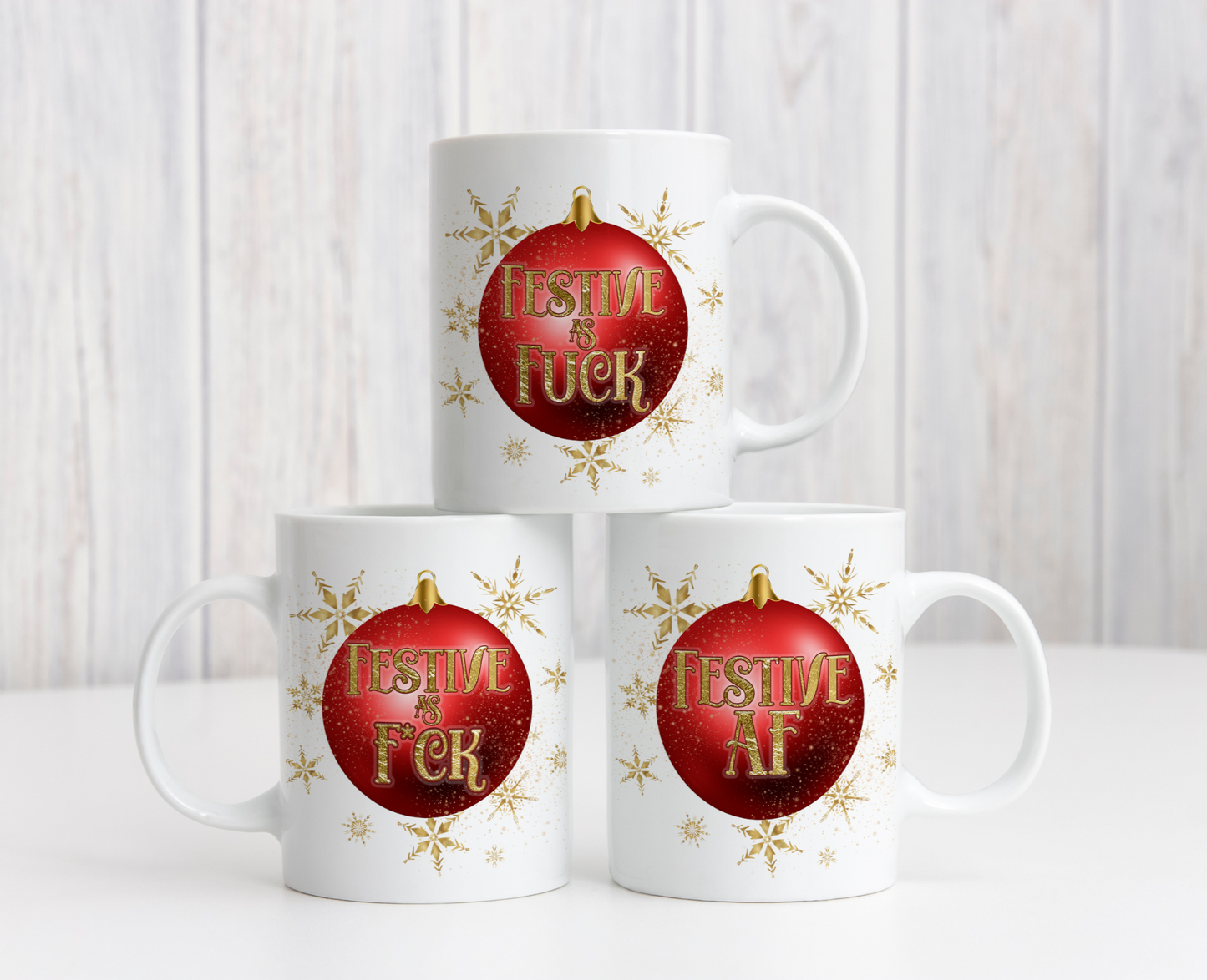 Festive as F**k Christmas Mug