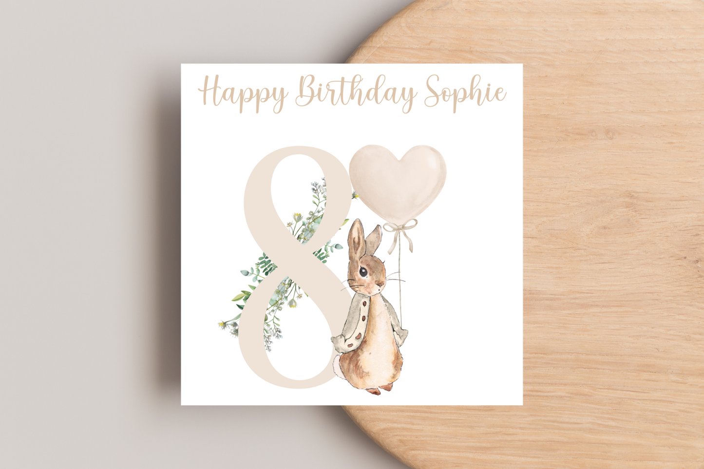 Personalised Peter Rabbit Birthday Card