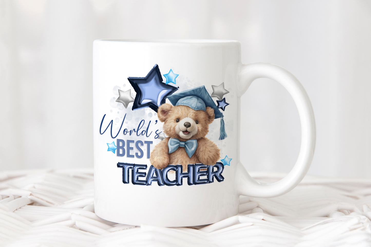 Worlds Best Teacher Bear Mug