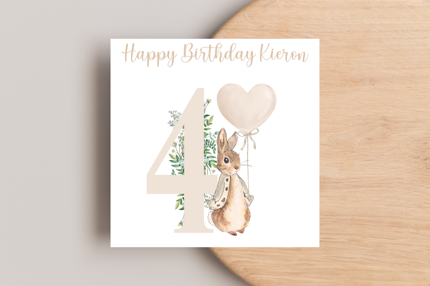 Personalised Peter Rabbit Birthday Card