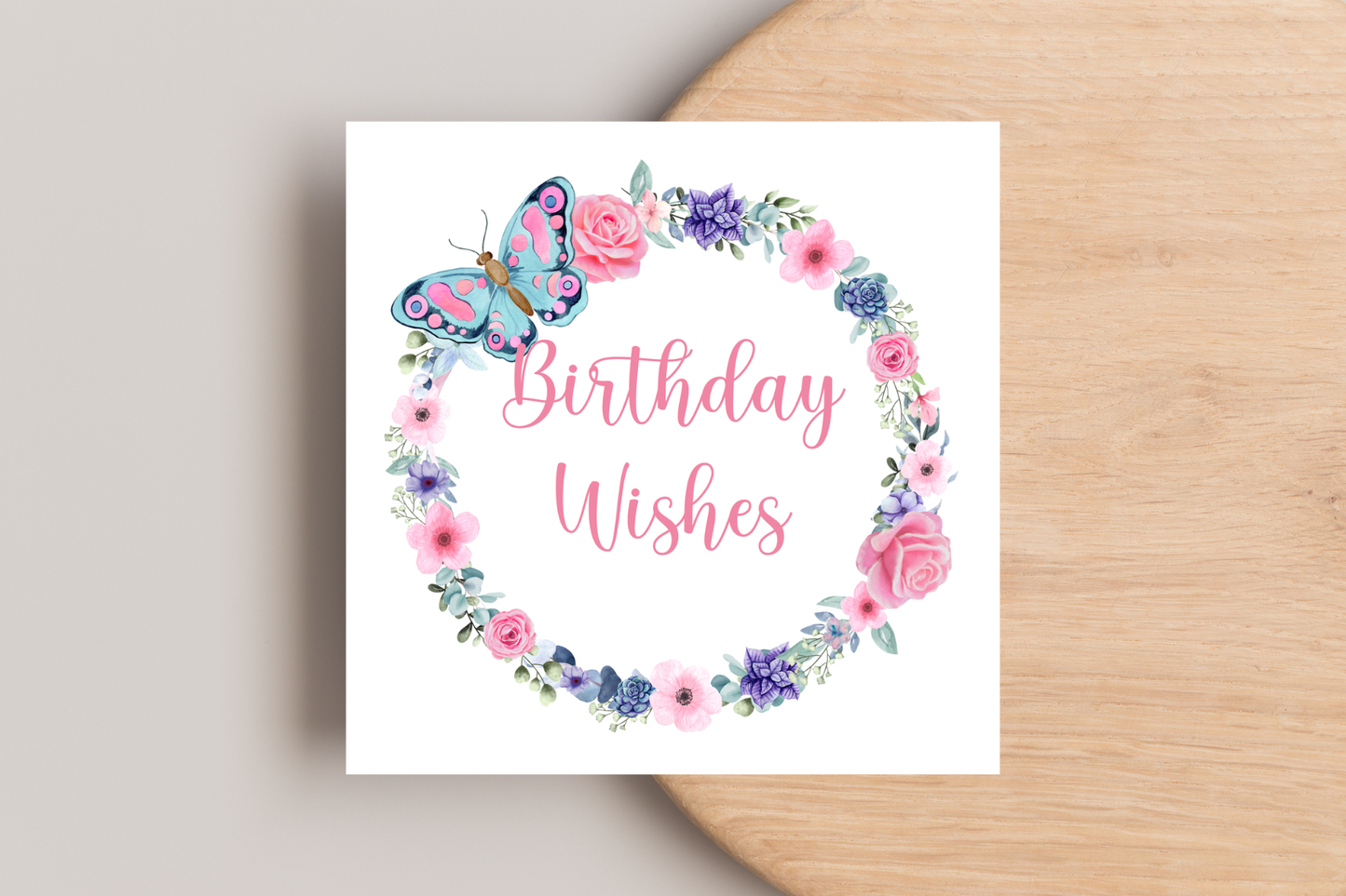 Butterfly Birthday Wishes Card