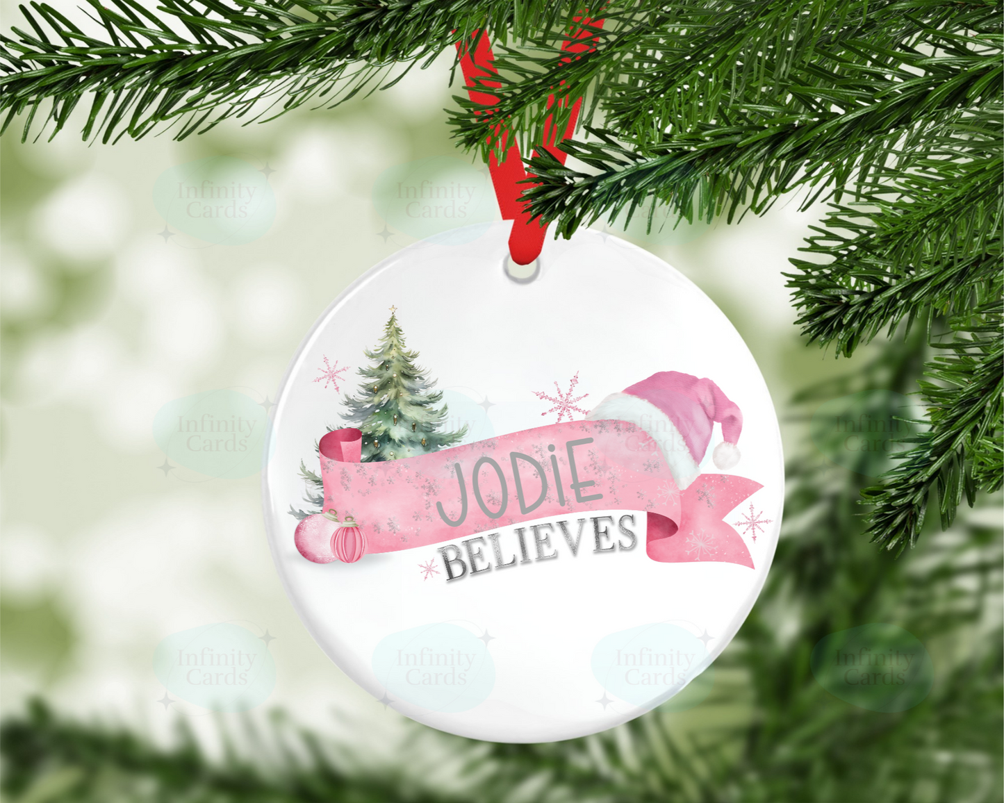 Personalised Believes Tree Decoration