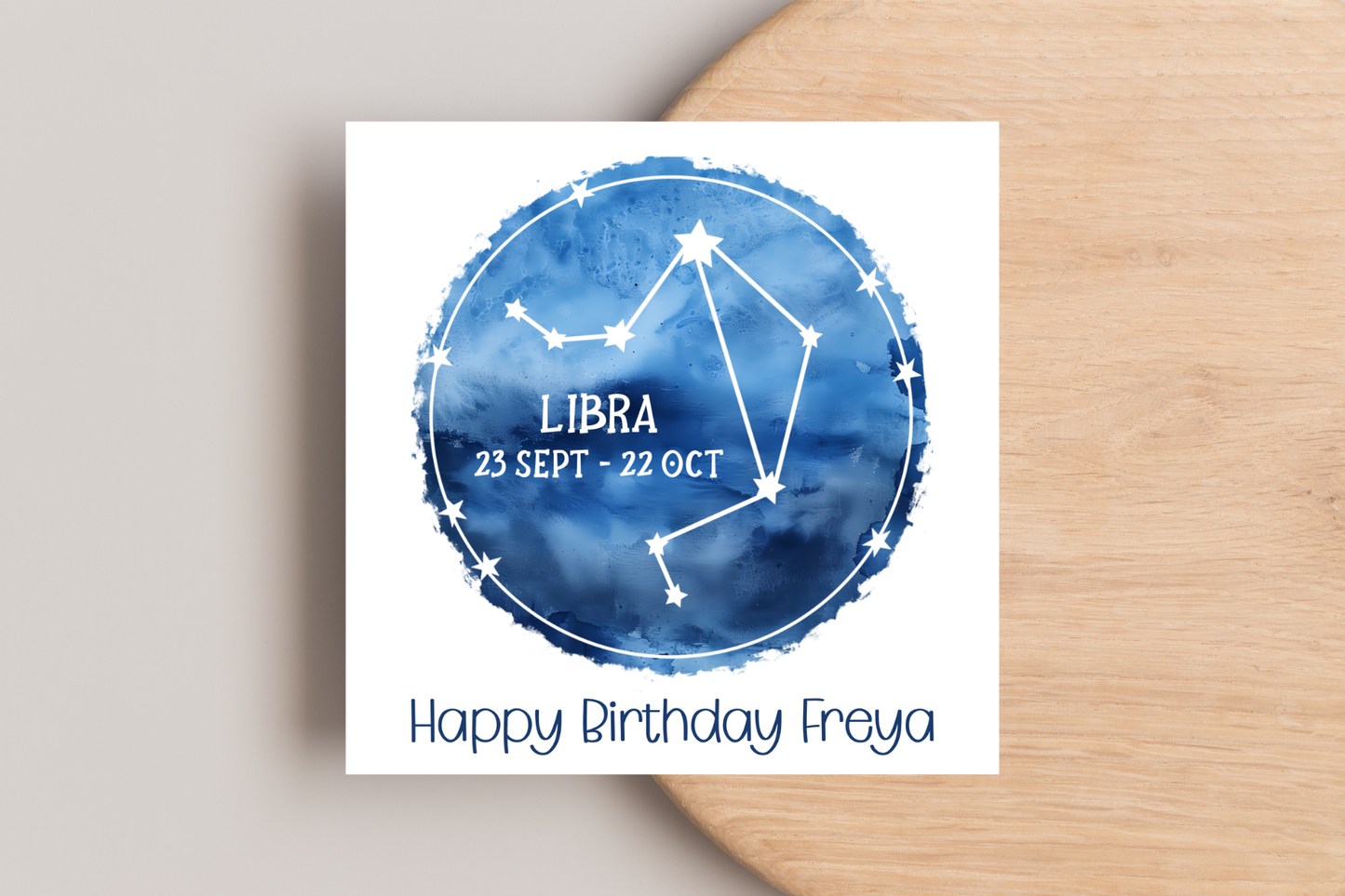 Personalised Star Sign Birthday Card