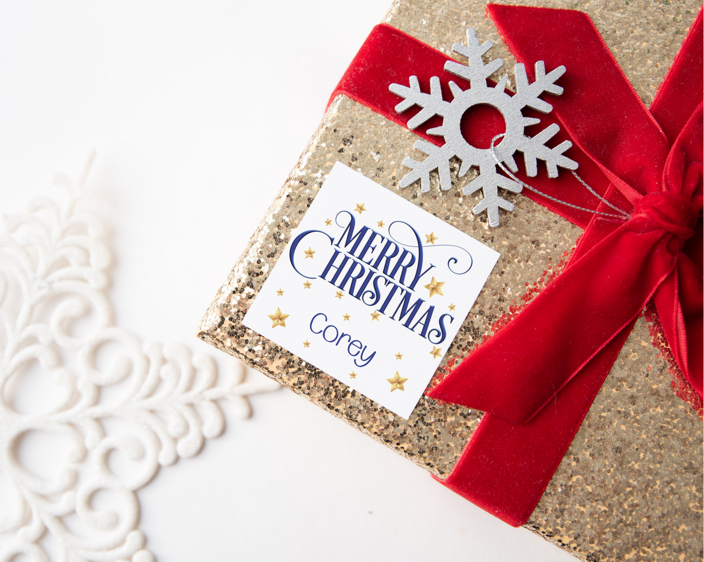 Personalised Merry Christmas Present Labels