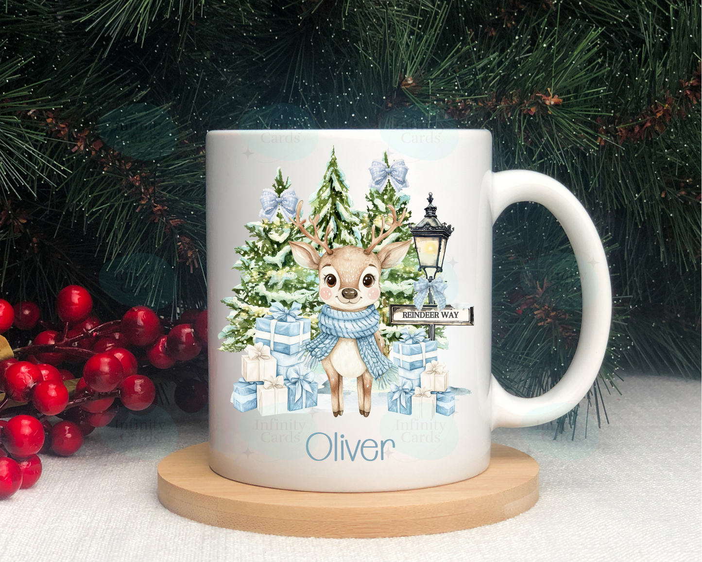 Personalised Reindeer Mug