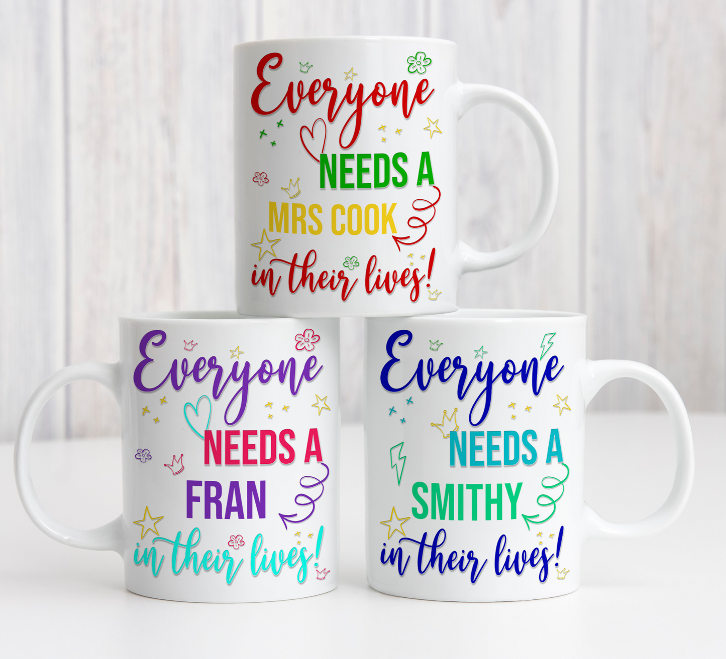 'Everyone needs a 'name' in their lives' personalised Mug