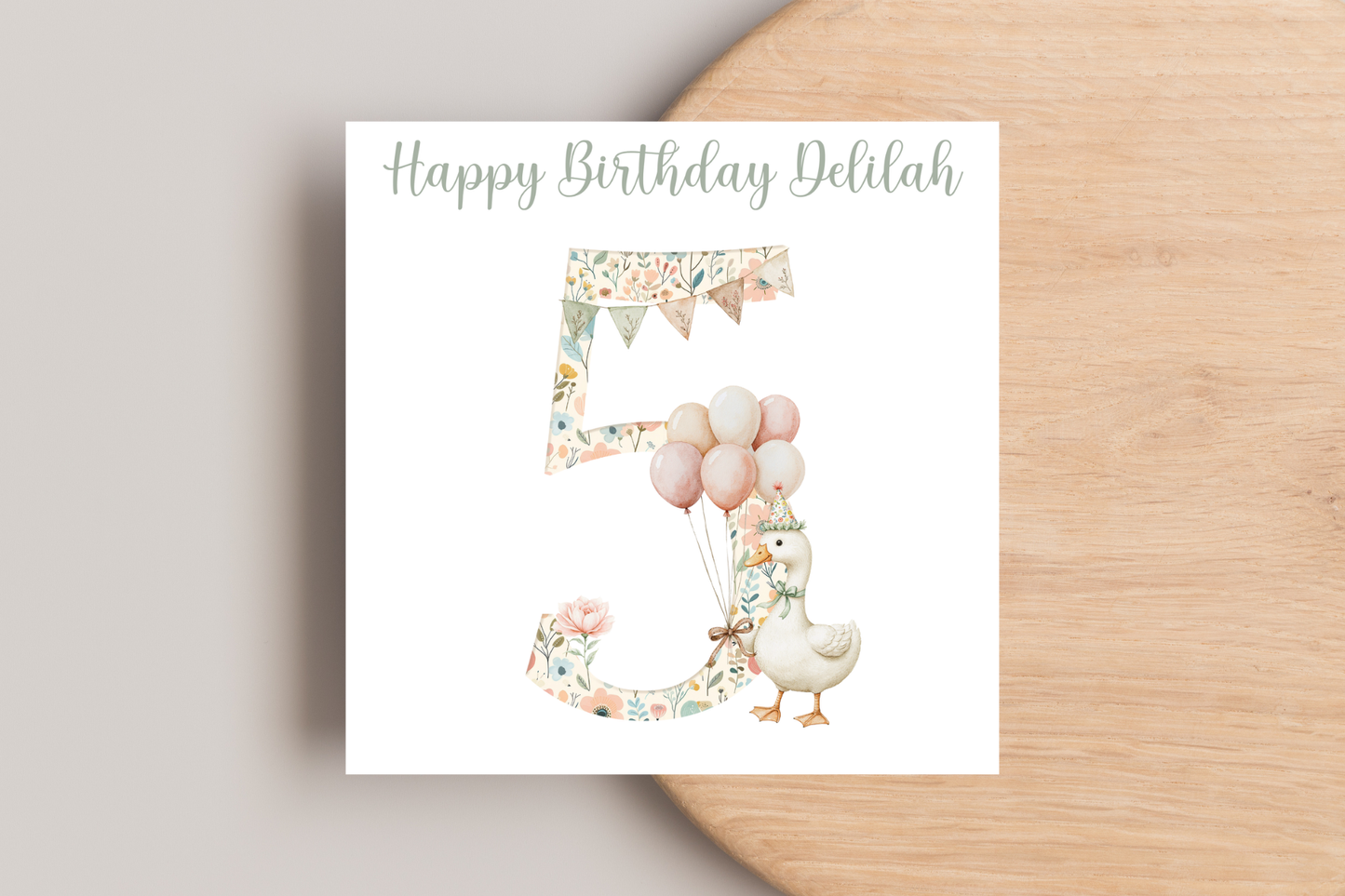 Personalised Birthday Goose Birthday Card