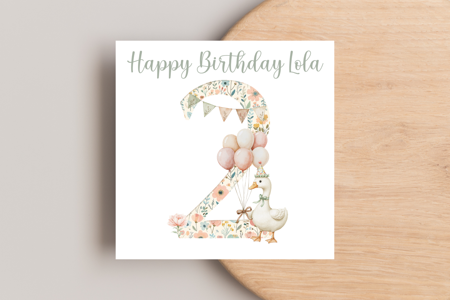 Personalised Birthday Goose Birthday Card