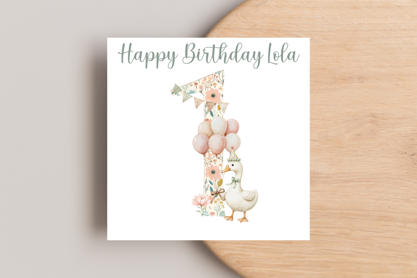 Personalised Birthday Goose Birthday Card