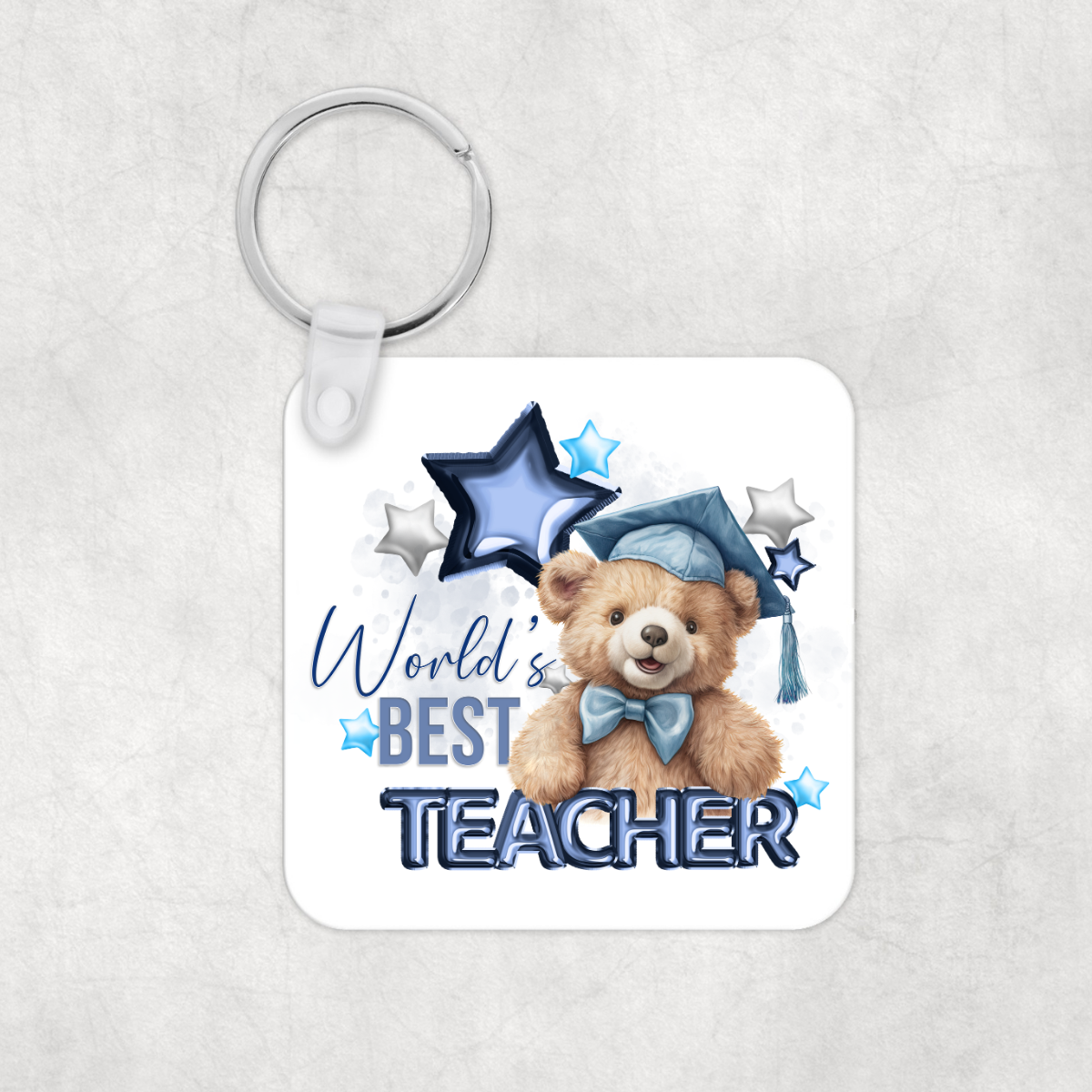 Worlds Best Teacher Keyring