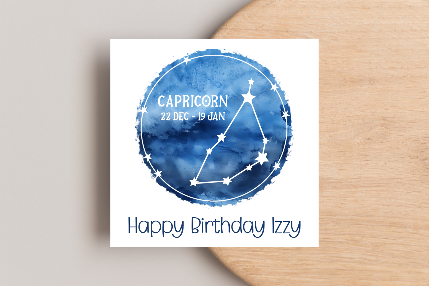 Personalised Star Sign Birthday Card
