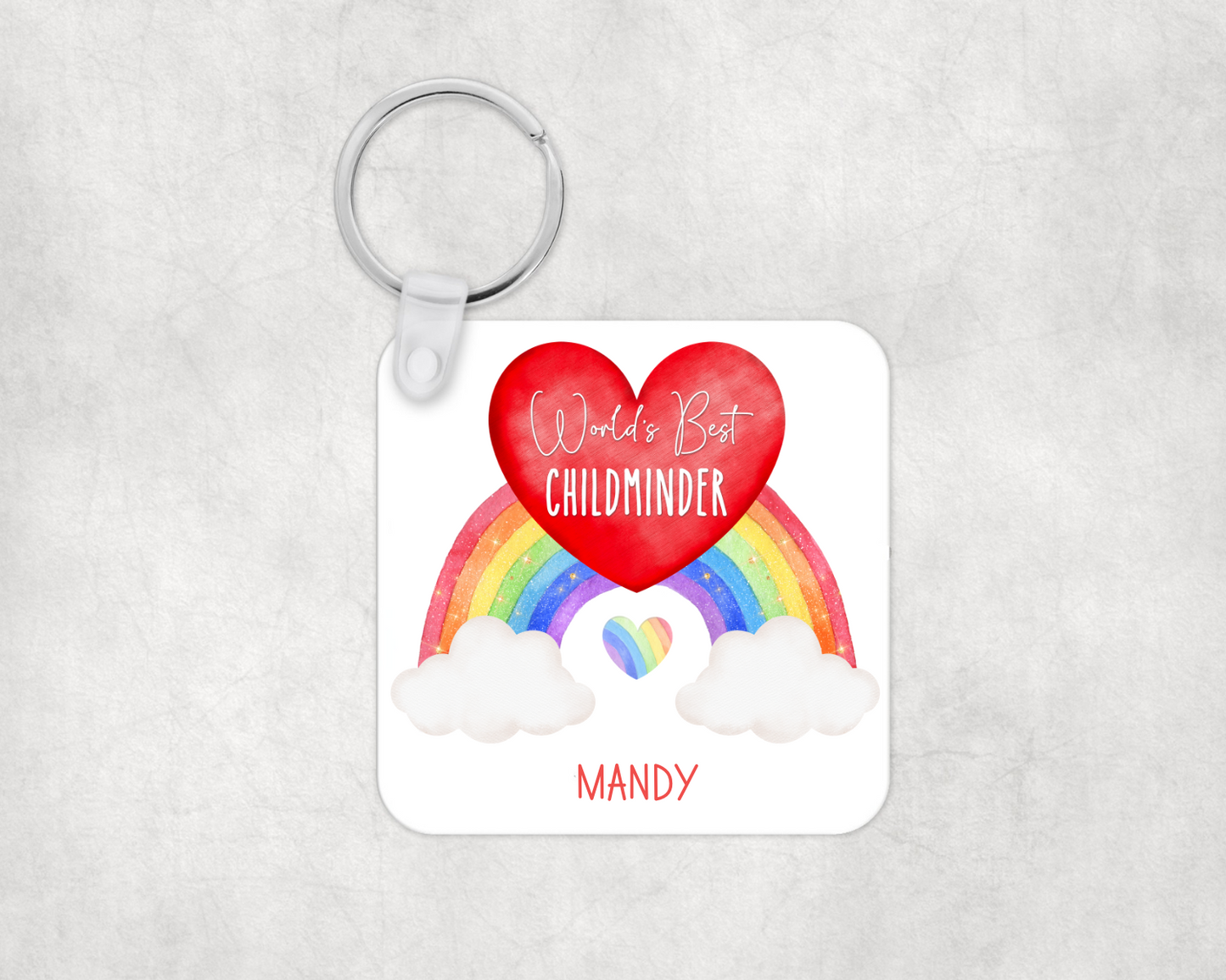 Personalised Worlds Best Childminder Keyring