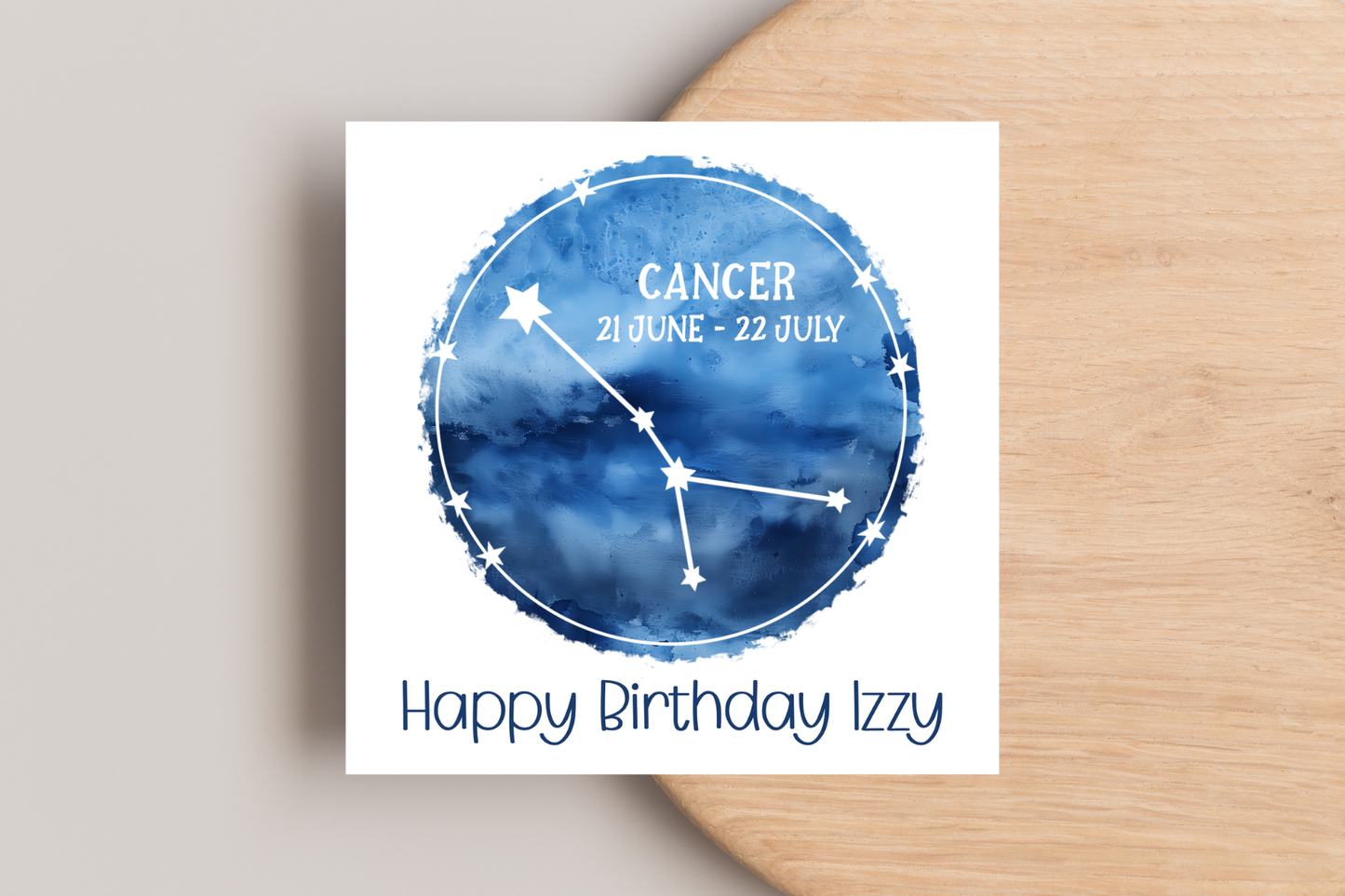 Personalised Star Sign Birthday Card