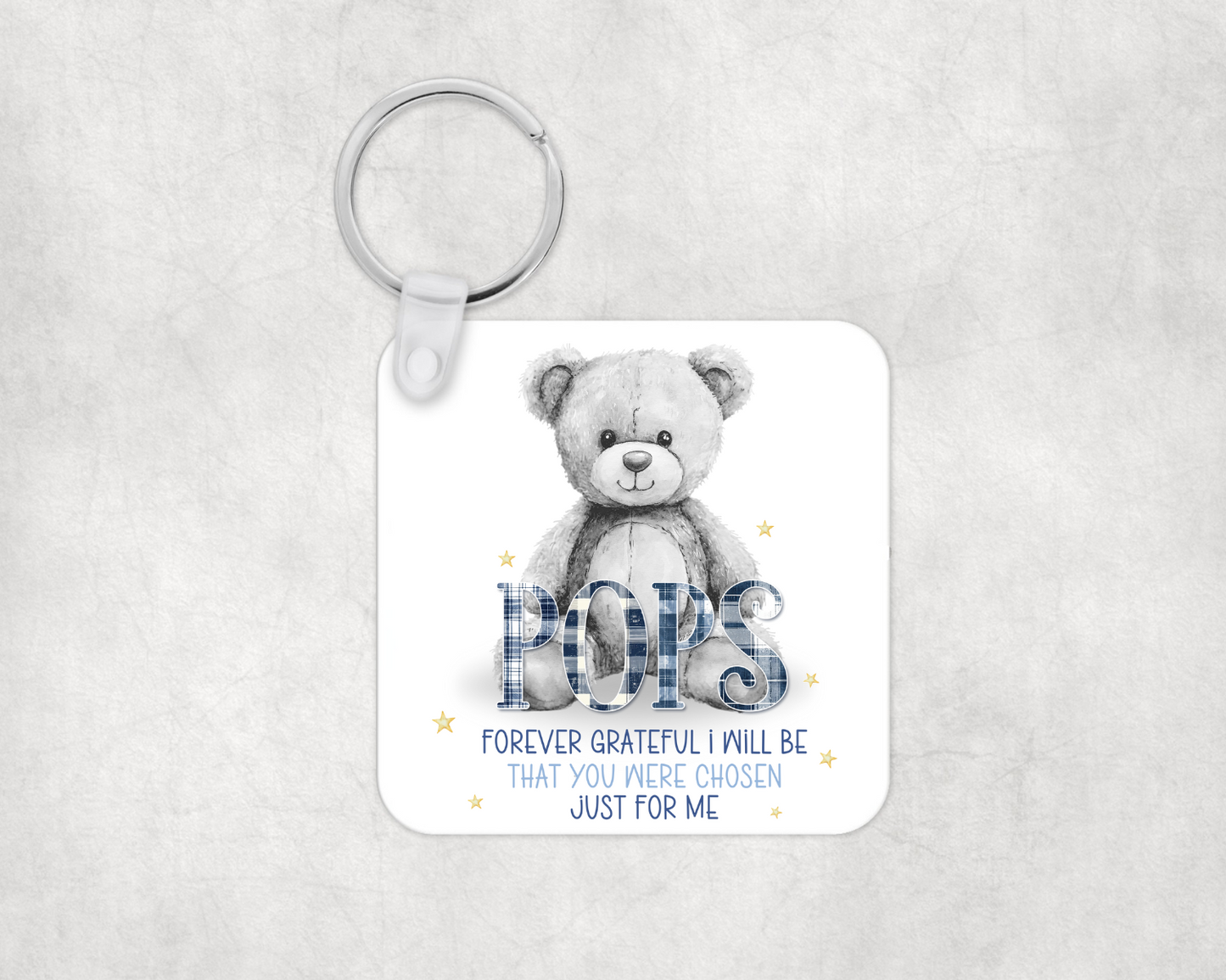 Forever Grateful Keyring for Grandad / Papa