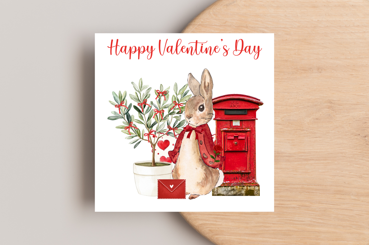 Peter Rabbit Valentine's Day Card