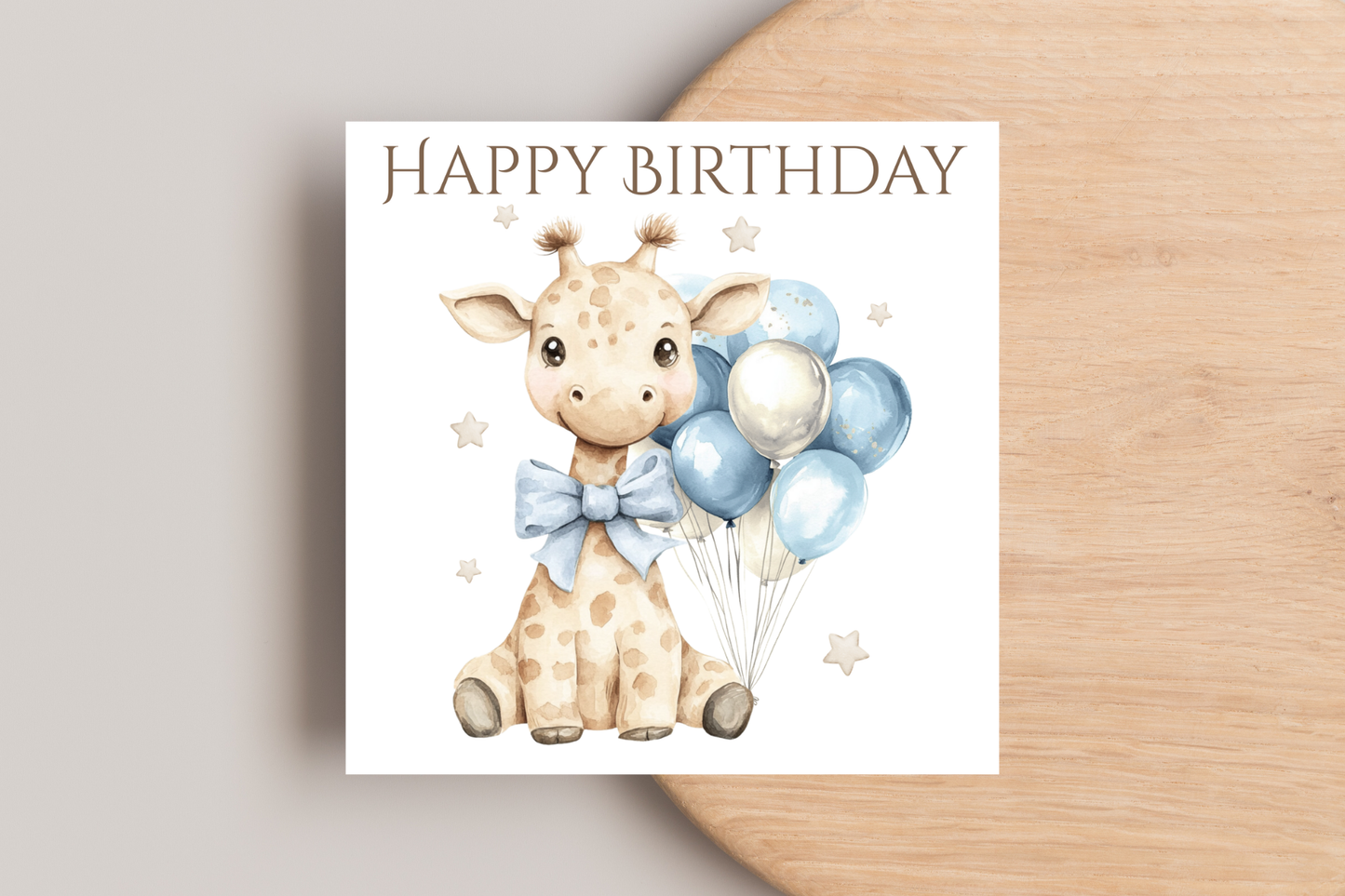 Giraffe Birthday Card