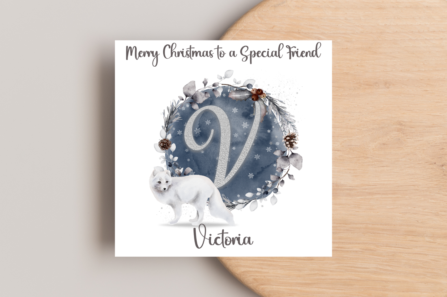Personalised Polar Bear Christmas Card