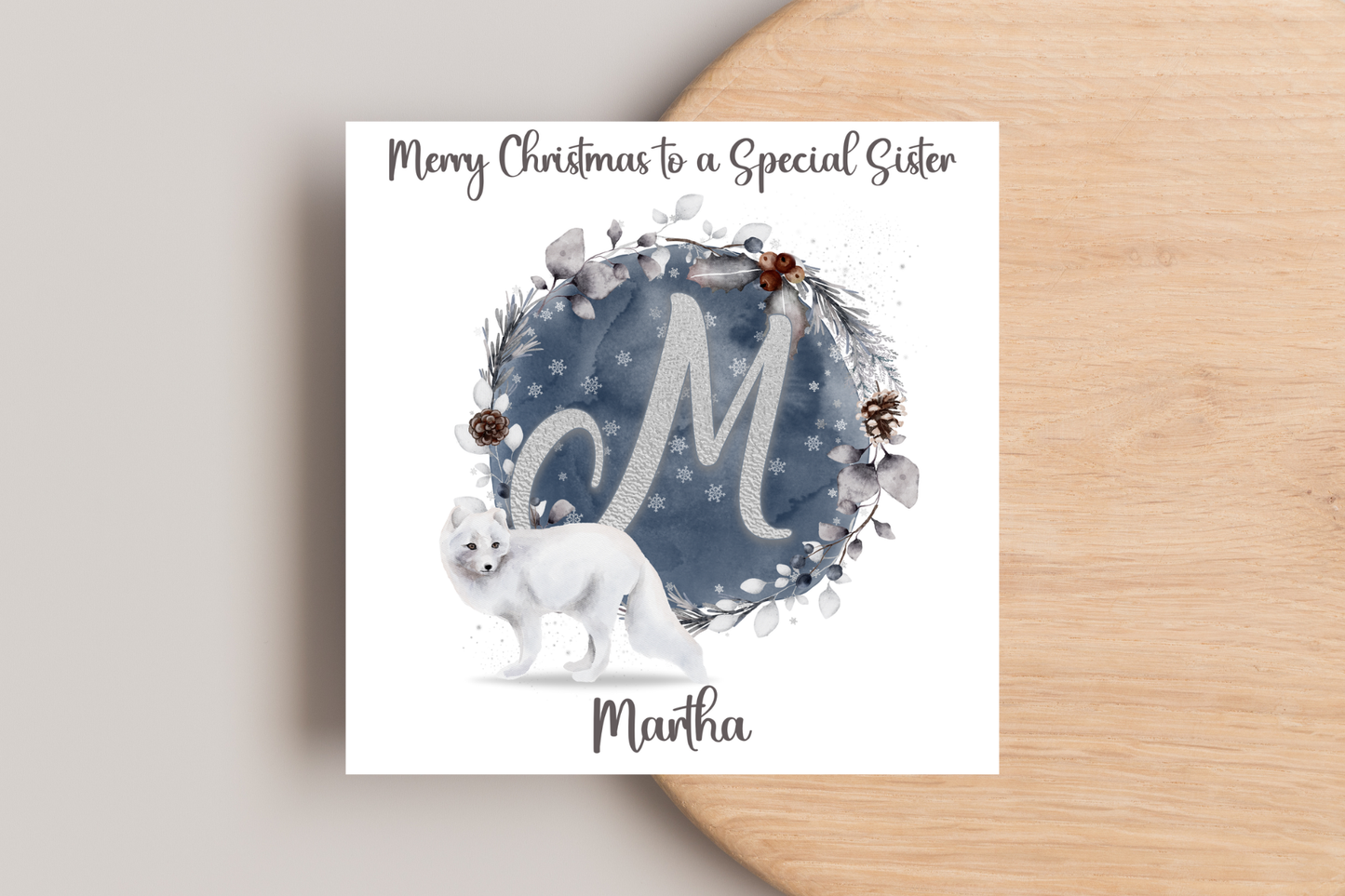 Personalised Polar Bear Christmas Card