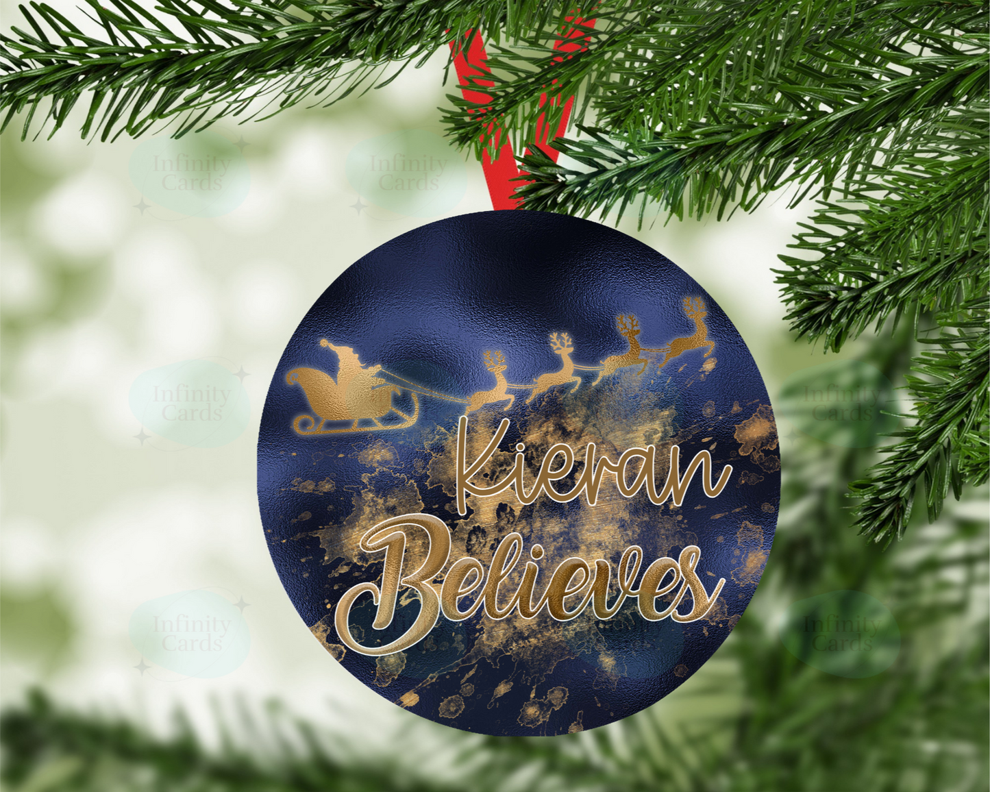 Personalised Believes Tree Decoration