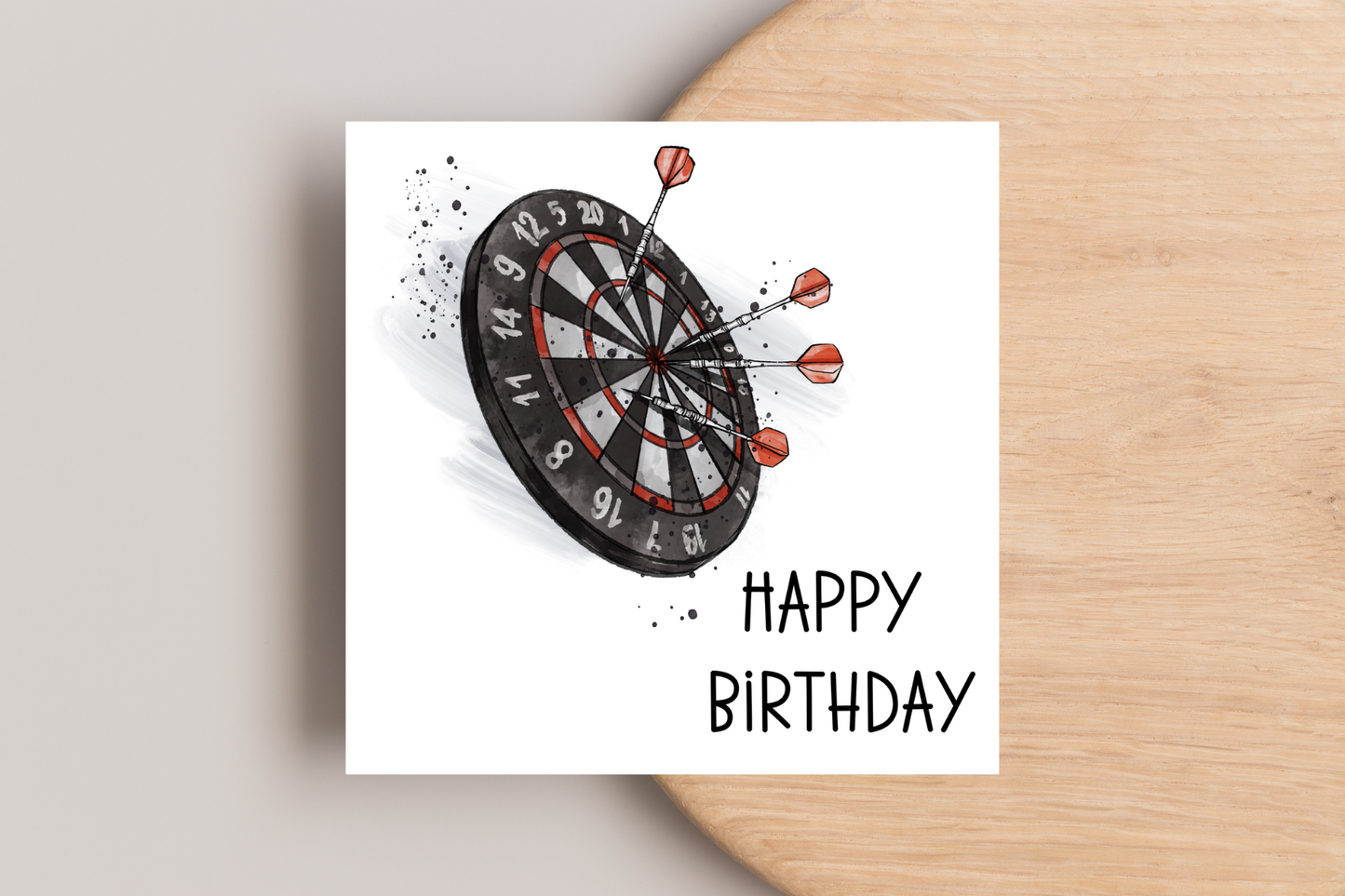 Darts Birthday Card