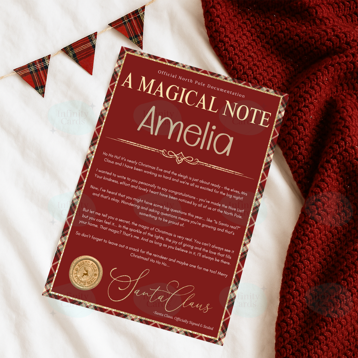 Personalised A Magical Note Christmas Letter From Santa