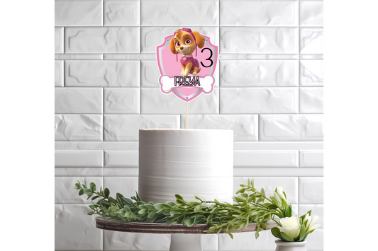 Personalised Paw Patrol Cake Topper
