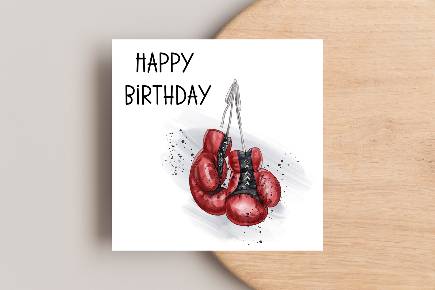 Boxing Birthday Card