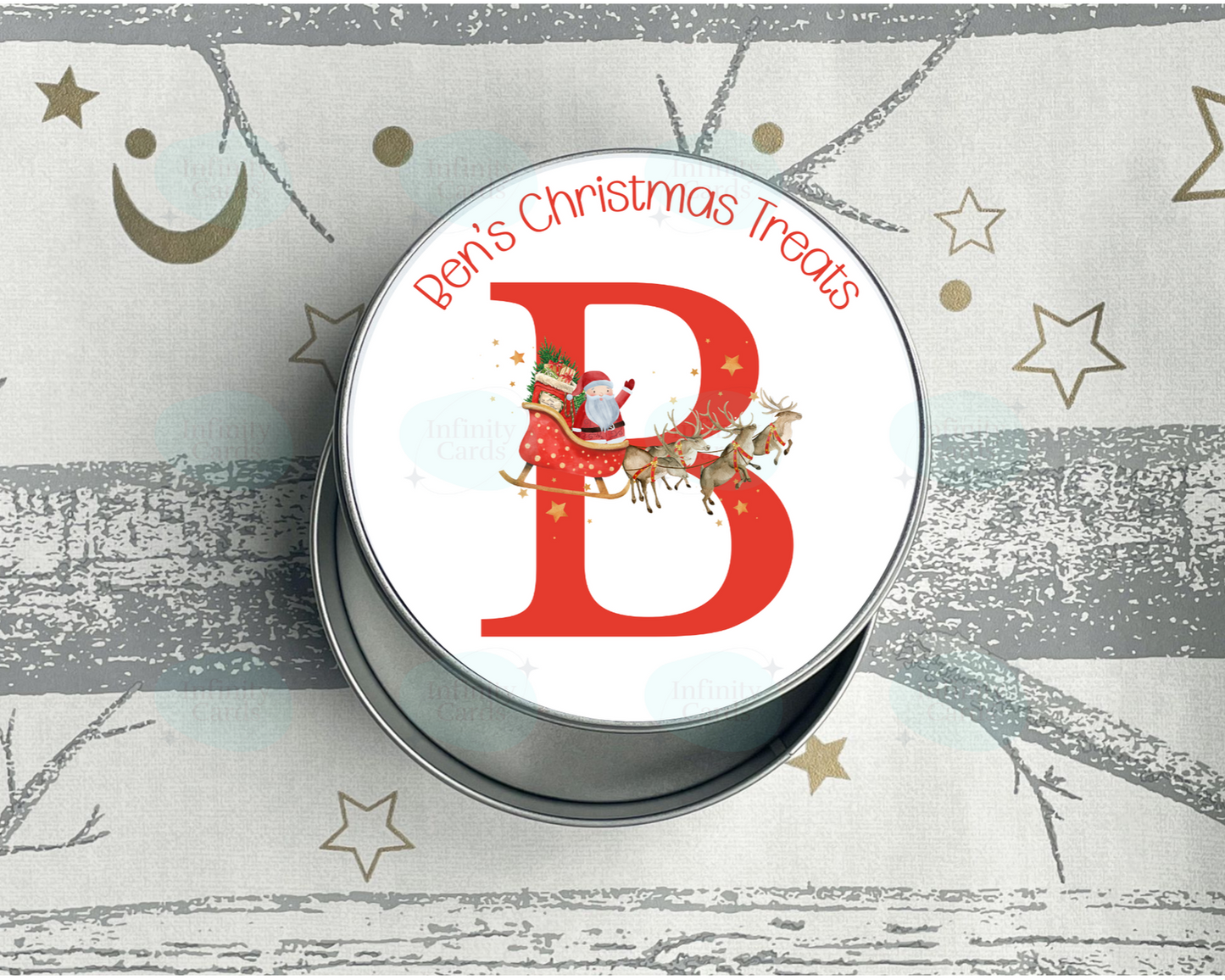 Personalised Christmas Treats Tin