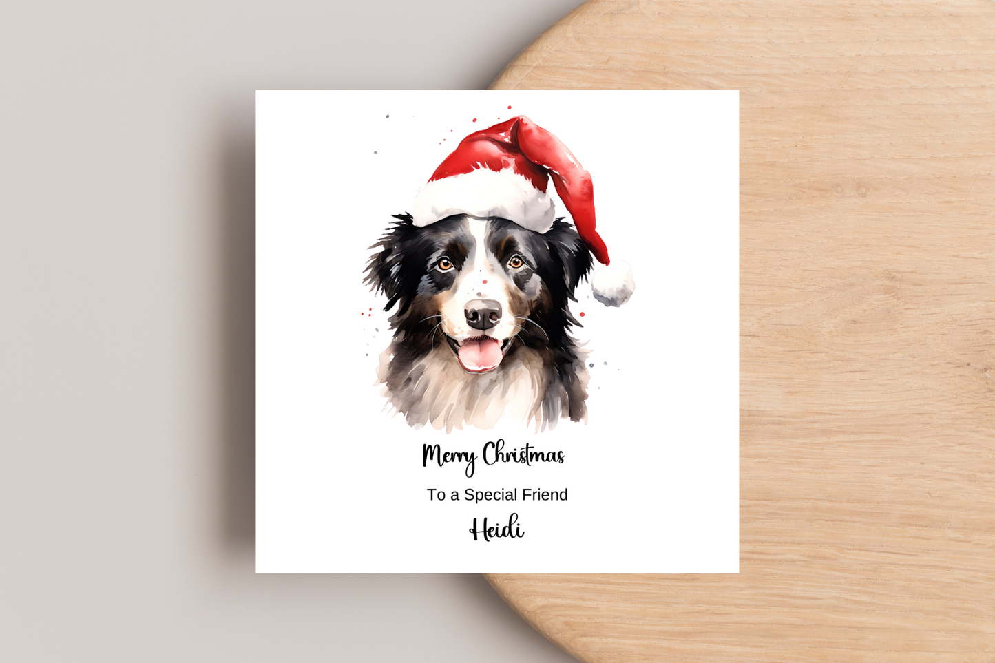 Personalised Christmas Animal Christmas Card