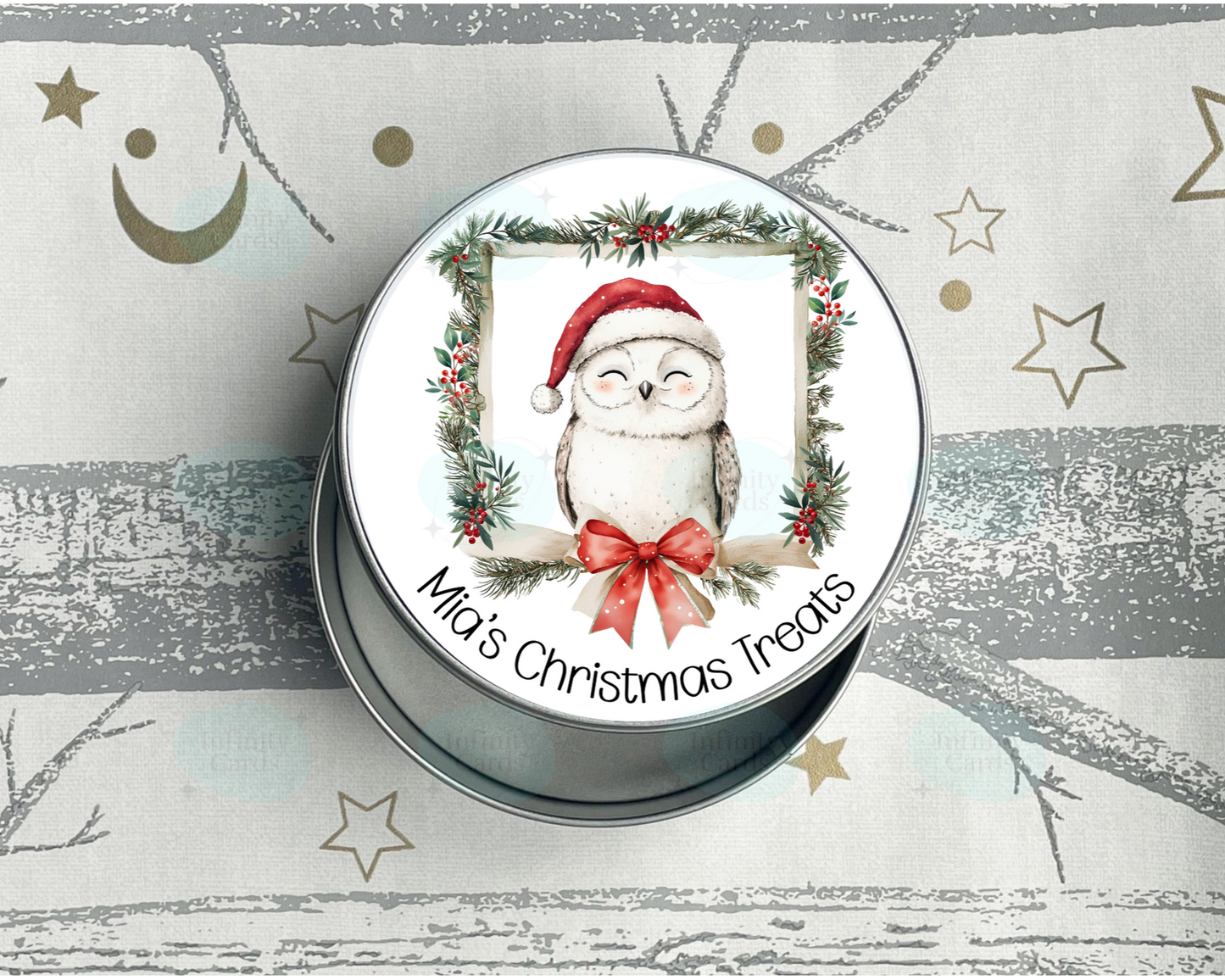 Personalised Christmas Treat Tin