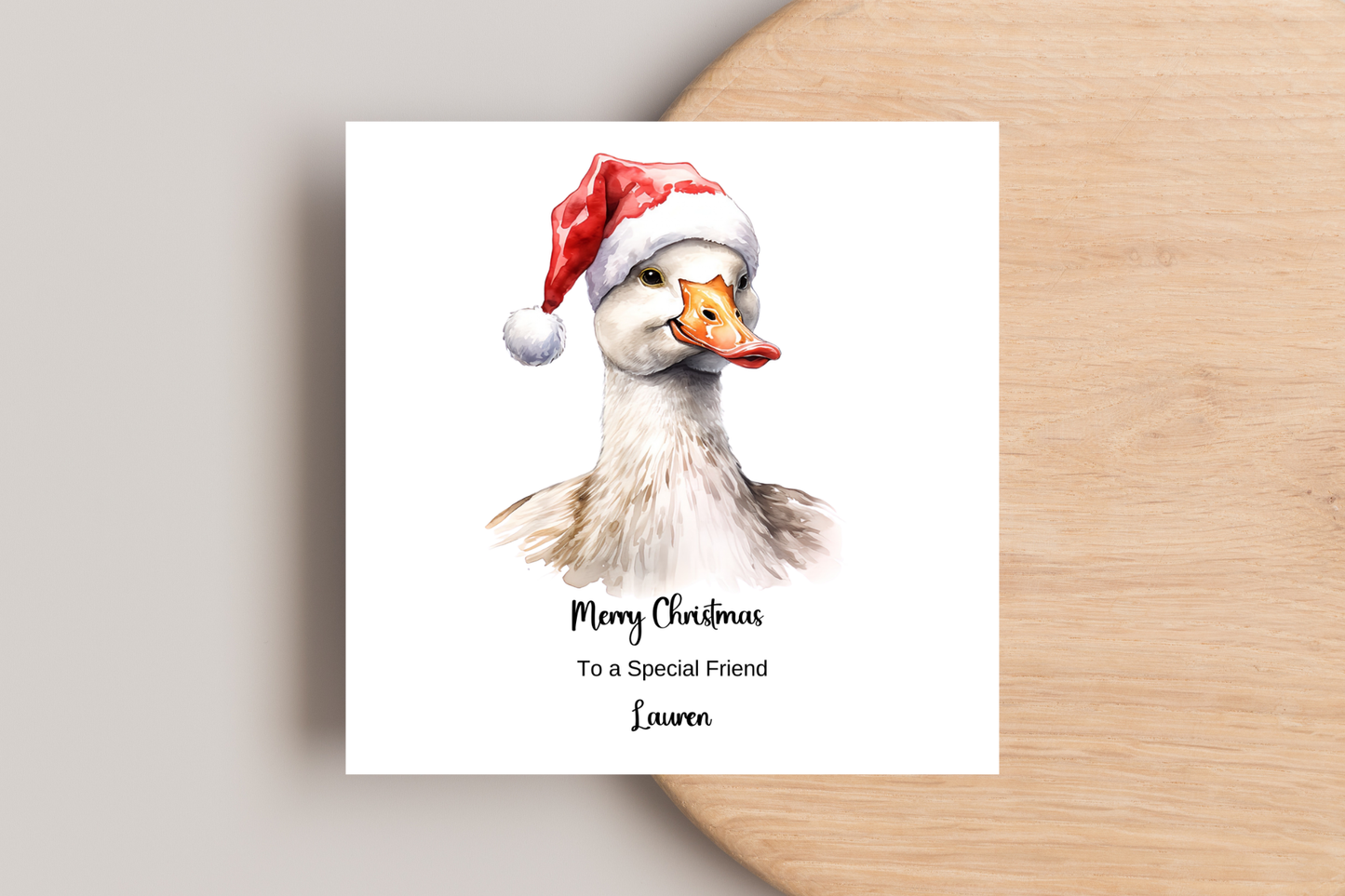 Personalised Christmas Animal Christmas Card