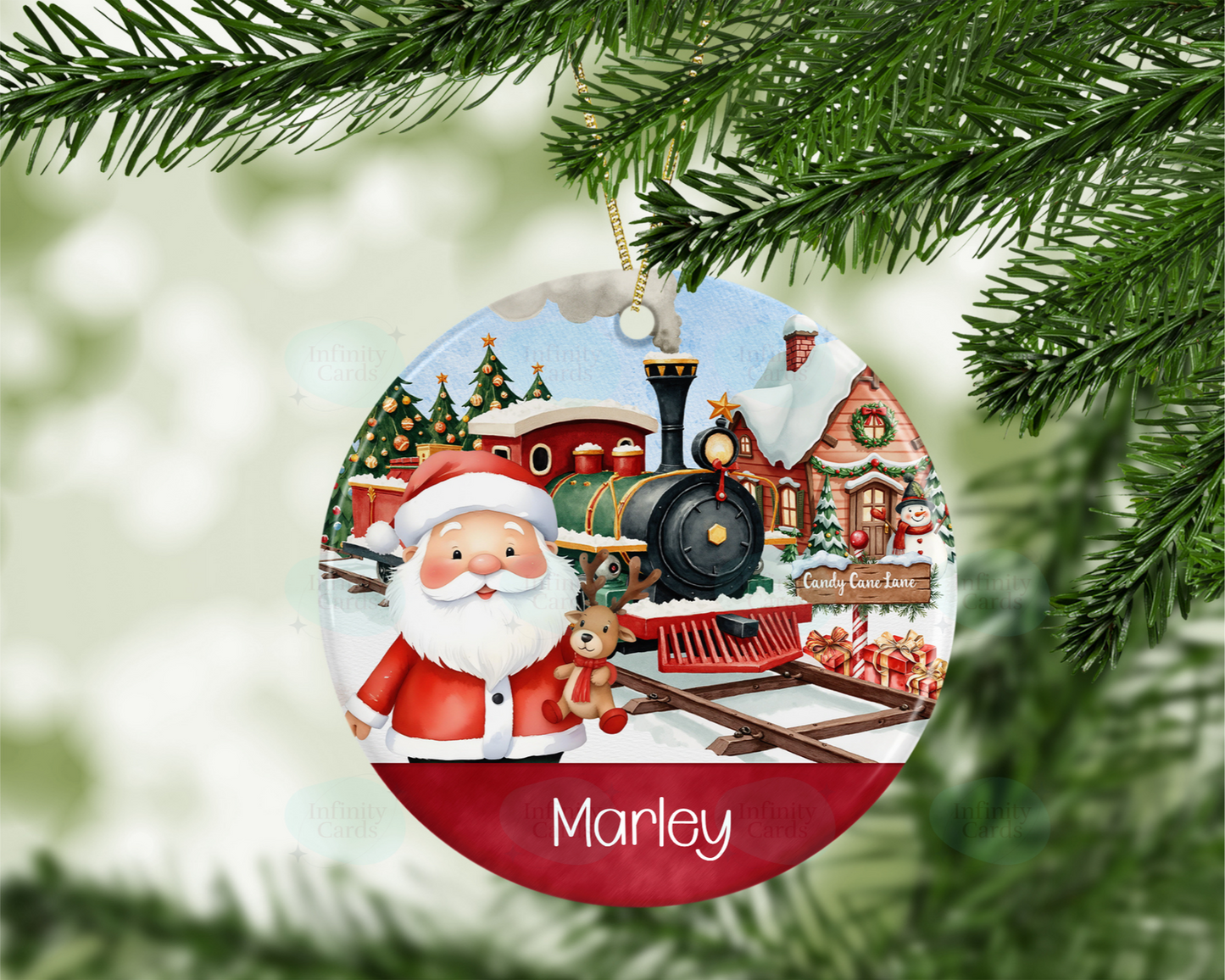 Personalised Santa Christmas Tree Decoration
