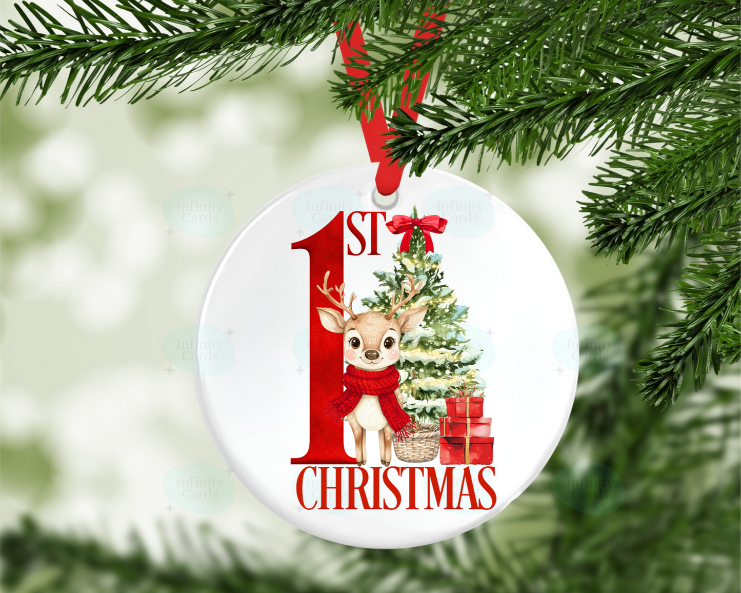 Reindeer 1st Christmas Tree Decoration