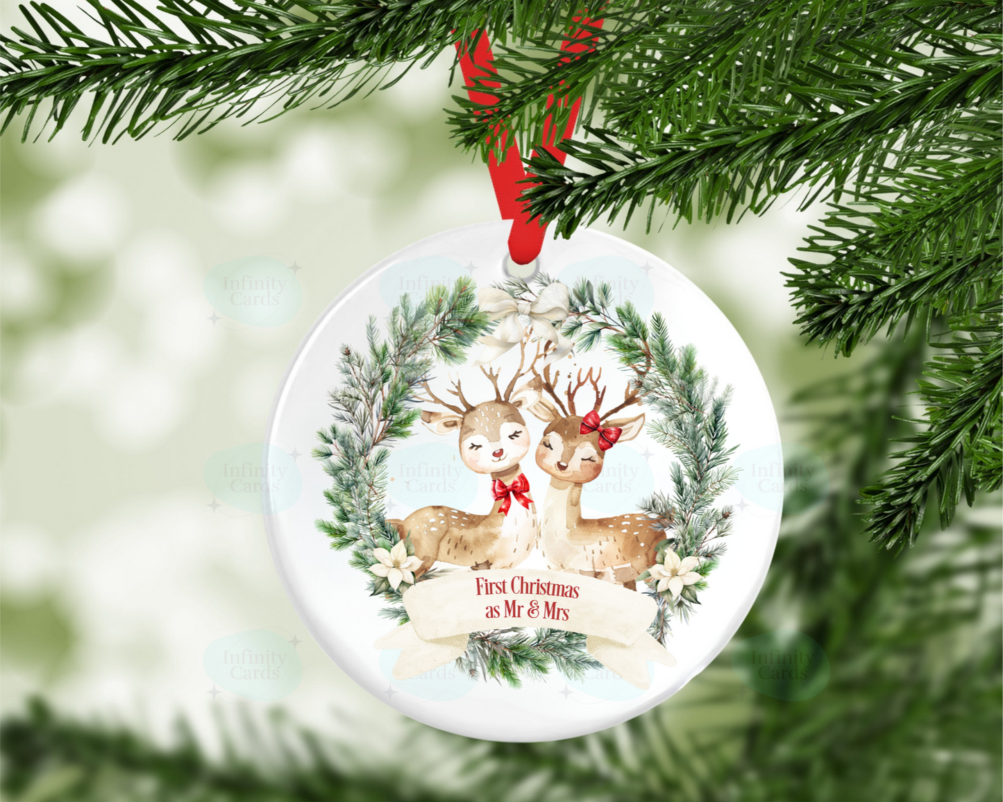 First Christmas As Christmas Tree Decoration | Together | Engaged | As Mr and Mrs | As Husband and Wife