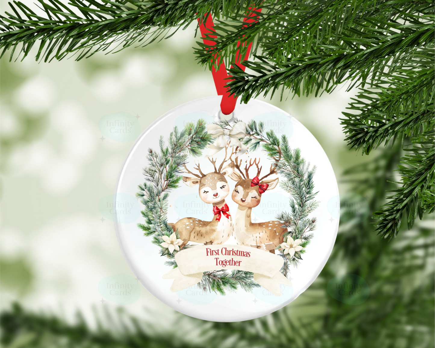 First Christmas As Christmas Tree Decoration | Together | Engaged | As Mr and Mrs | As Husband and Wife