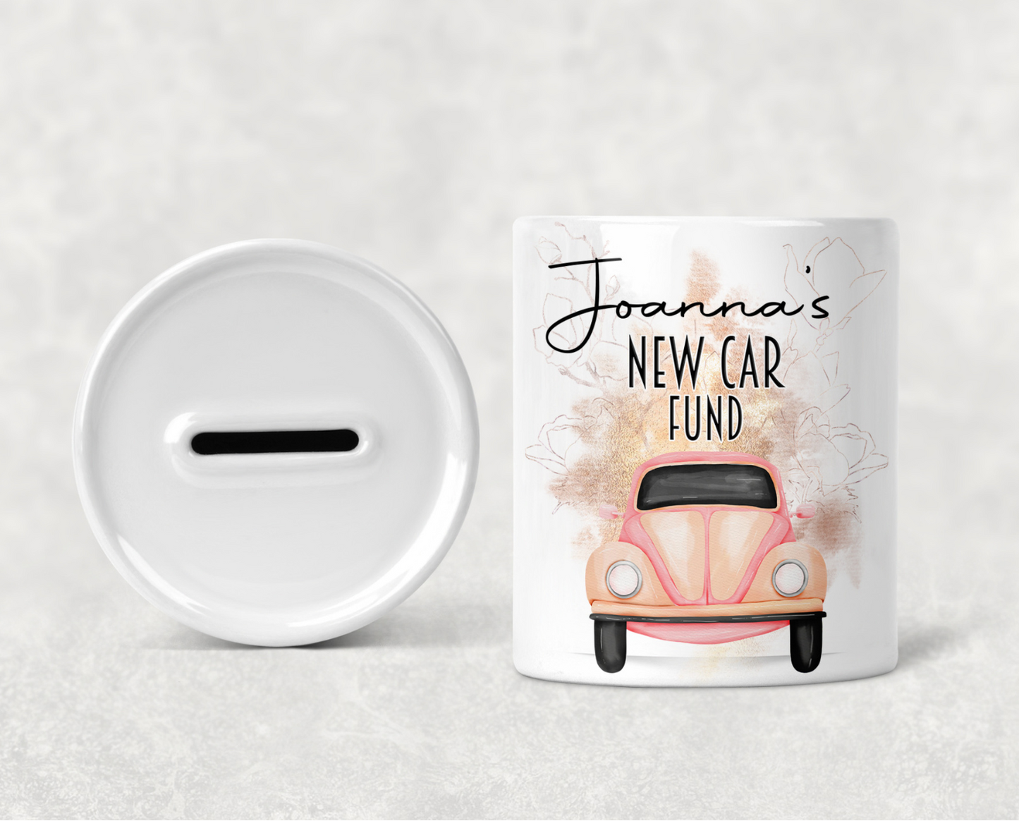 Personalised New Car Fund Money Box